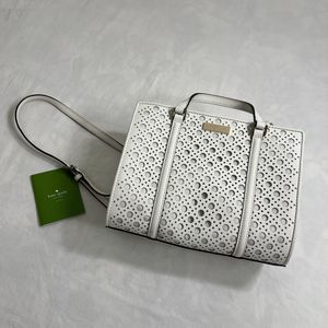 Kate Spade White Newbury Lane Mini Tote Crossbody